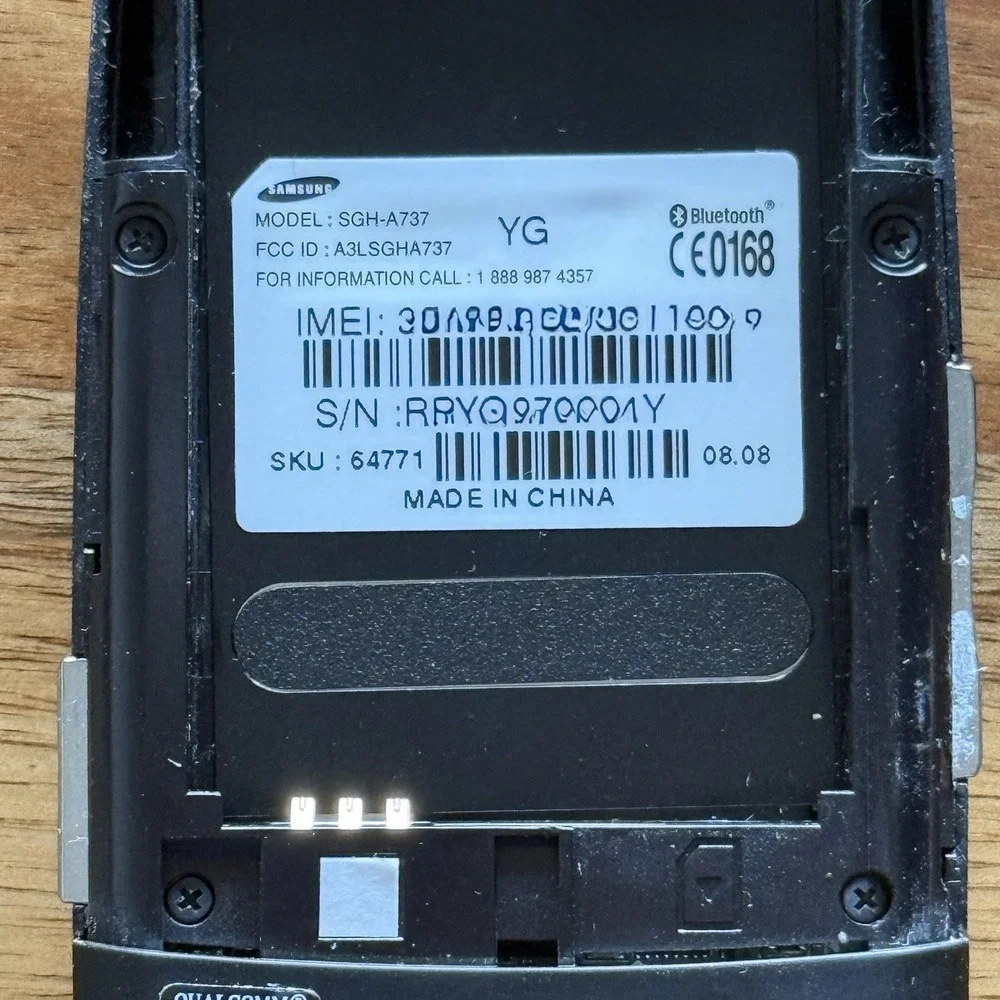 Samsung SGH-A737 Green & Black-AT&T Cellular Slider Phone Turns On WORKING